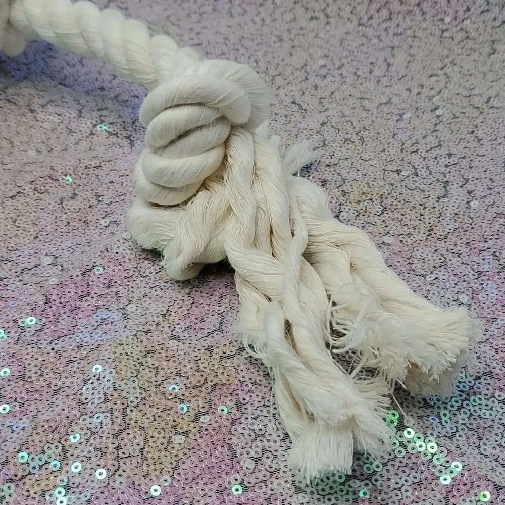 Dog Tug Rope Toy Kansas Licensed Collegiate Product